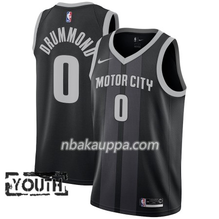 Detroit Pistons Andre Drummond 0 2018-19 Nike City Edition Musta Sininen Pelipaidat Swingman - Lasten
